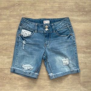 Denim shorts